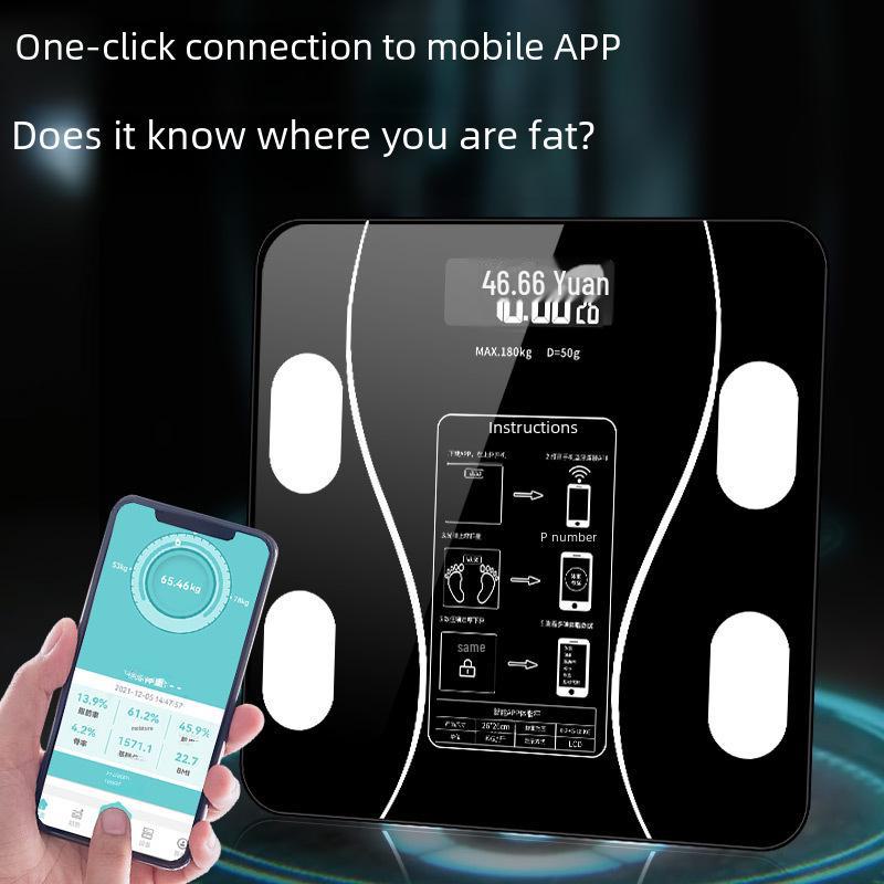 Умные USB Перезаряжаемые Весы для Веса и Жира для Домашнего Использования