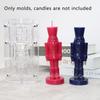 1 Set Christmas Ornaments Nutcracker Silicone Candle Mold Christmas Diy Decoration Dinner Soy Wax Mould
