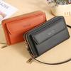 Fresh and Fashionable Square Bag, Double Zipper Space, Multi-card Position Card Bag, Horizontal Wallet, Crossbody Shoulder Women's Bag