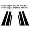 6Pcs Car Pillar Posts Window Molding Cover Trims BC Column Panel Parts Decoration Stickers Styling For Jaguar XE X760 2016-2023