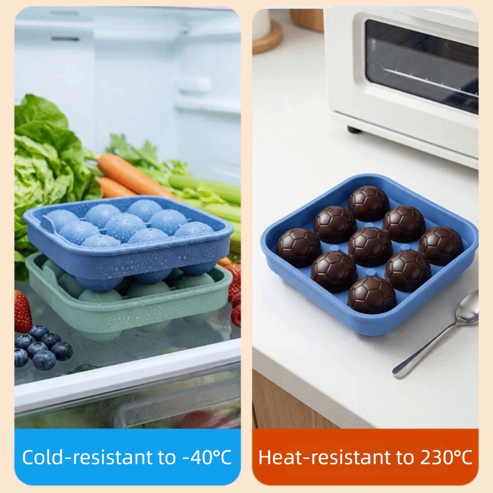 Reusable Soccer Ice Cube Mold Silicone Silicone Baking Molds Stylish Chocolate Mold  Dessert