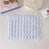 Flounced Lace Placemat Square Decorative Table Mat Cute Cup Coaster  Table Decor
