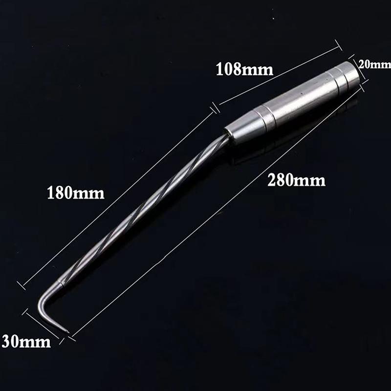 Строительный крюк с резьбой, инструмент для скручивания вязальной проволоки для арматуры с крюком, нержавеющая сталь, гибкое вращение, ручная вязка стальных стержней, ручной инструмент