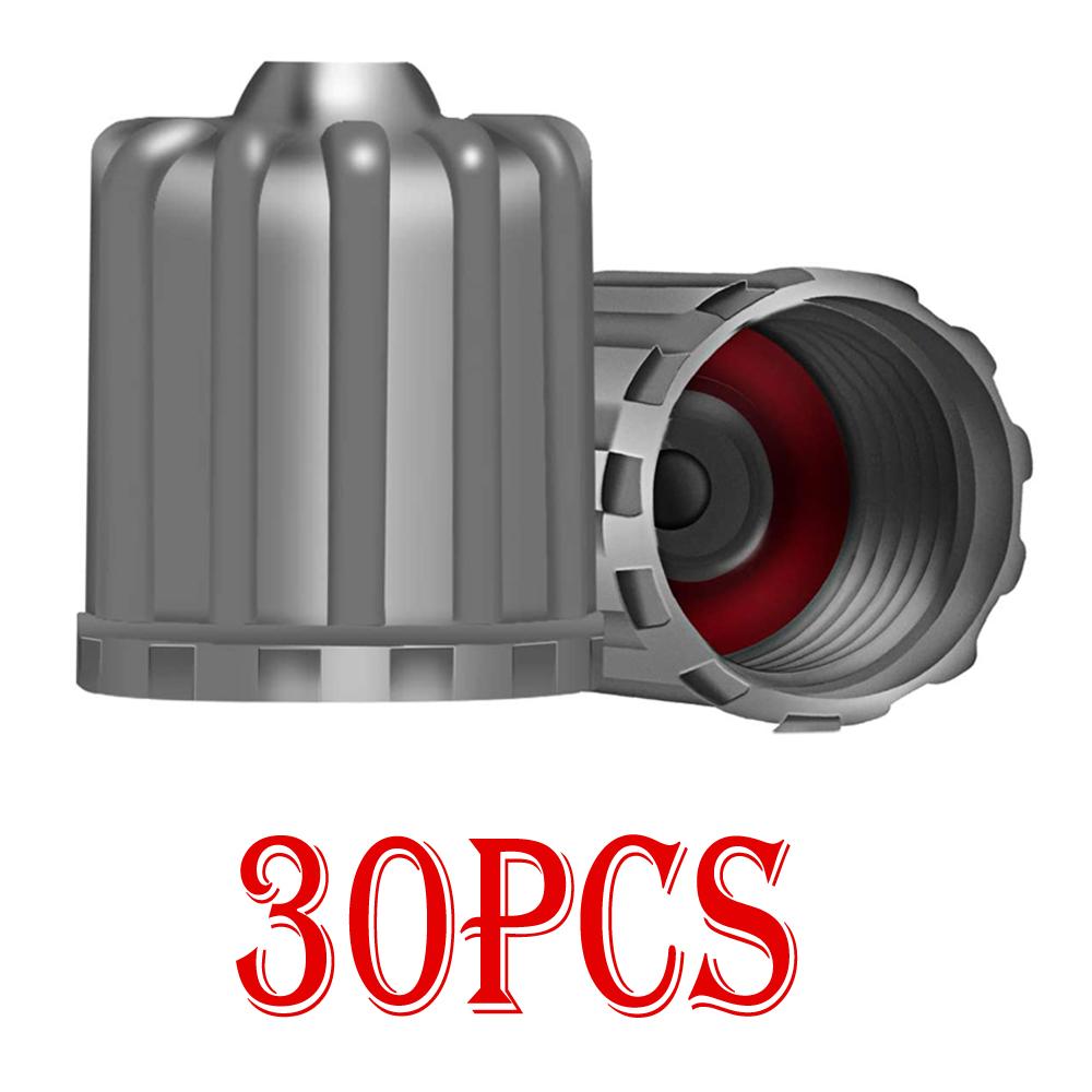 10/20/30/50/100Pcs TPMS Tire Valve Caps with Rubber Seal Plastic Wheel Caps Covers for TPMS Nipple Caps Car Tyre Accessories
