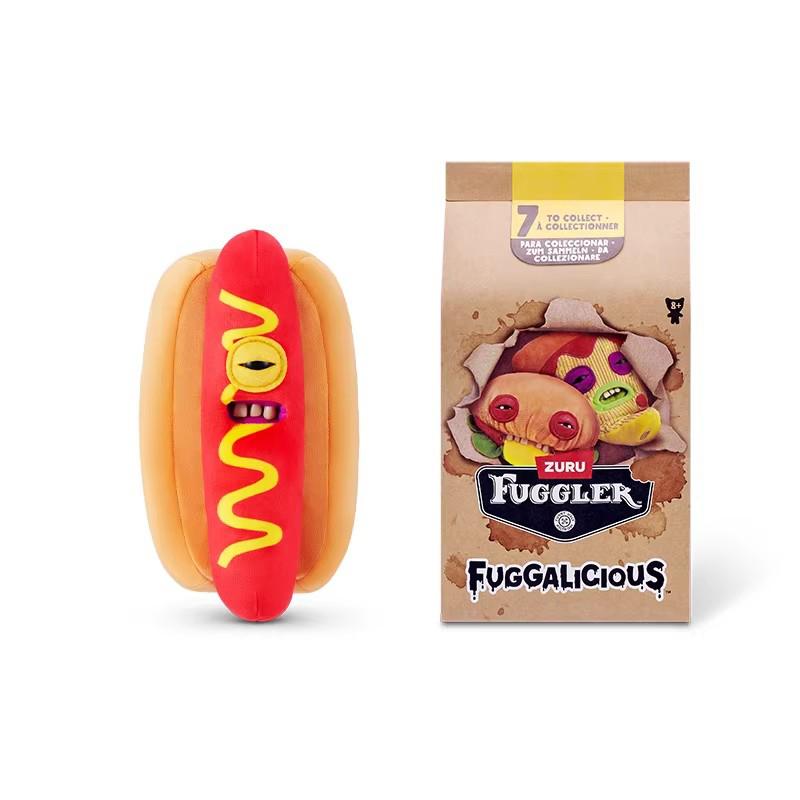 Кукла Fuggler Blind Box Fuggalicious Delicacy Гамбургер Пицца Плюшевый Зубастый Монстр Уродливый Кавайный Mystery Box Забавный Подарок Ребенку на День Рождения