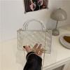Acrylic Transparent Jelly Bag 2025 Mori Soft Girl Fashion Ice Crack Personalized Portable Messenger Box Bag