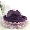 3D Fantasy Bow Lace Pet Bed для собак Романтичная Съемная Овальная Принцесса Pet Bed для собак Мягкий Диван Гнездо Pet Свадебная Мебель 1 шт