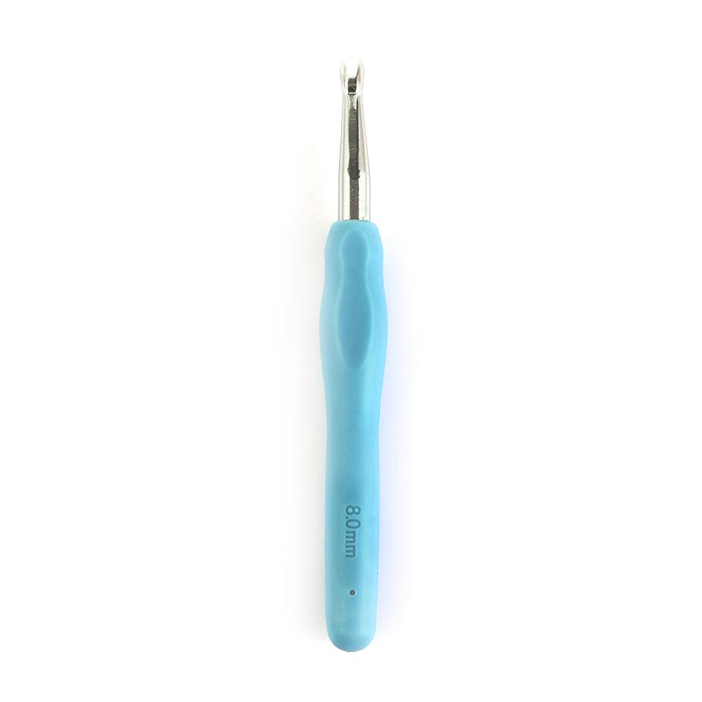 2.0-10mm Soft Grip Craft Tools Ergonomic Handle Crochet Hook Weave Yarn Aluminum Knitting Needles