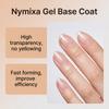 Nymixa Гель-база для ногтей Гель-лак для ногтей 15 мл DIY Домашний маникюр Базовое покрытие для ногтей под лампу Прозрачный 7,5 мл