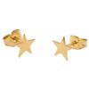 Серьги - Suck UK - Звезды - Нержавеющая сталь - Золотистый - Пусеты
