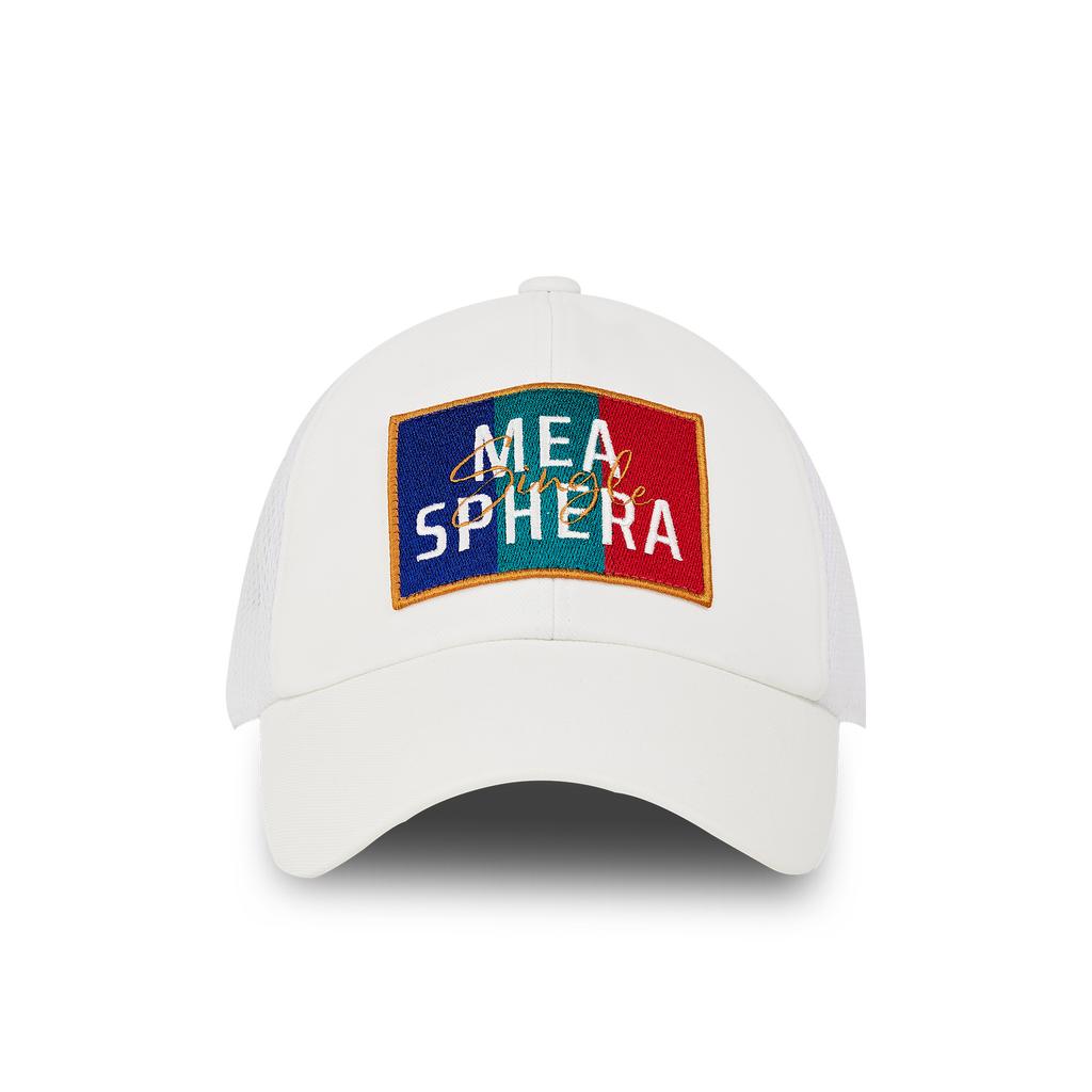 MEASPHERA Наклейка-флаг Кепка-тракер Белая