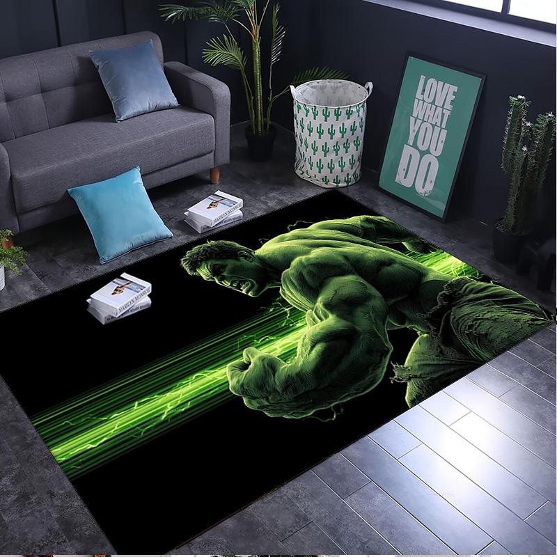 Green Hero Rug Area rug for Livingroom, Bedroom, Palyroom, Chair Rug, Office Rug, Floor mat, Large Size Fan Christmas Birthday gift
