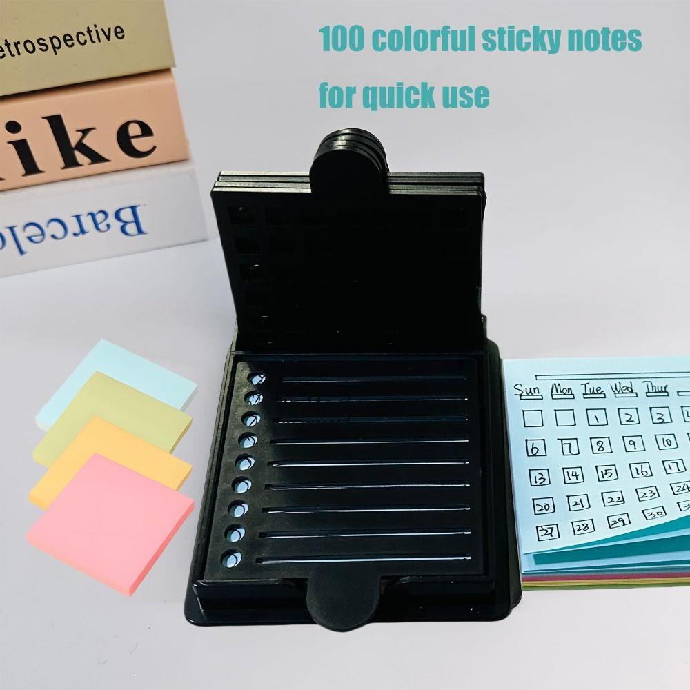 Sticky Note Organizer Sticky Note Stencil Sticky Note Storage Box for 3x3 Self-Sticky Note Pads