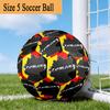 Germany Flag And Map Size 5 Soccer Ball,Indoor/Outdoor Suitable for Training Matches Tournaments Practice Games Perfect Gift for Fan