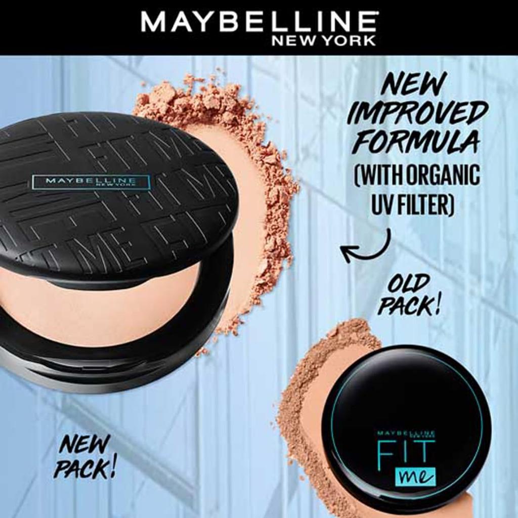 Maybelline New York Fit Me Matte Poreless Compact Powder With SPF 32 For Normal To Oily Skin 6g 115 Ivory