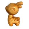 Деревянная фигурка животного Пятнистый олень Милый олень с большими глазами Счастливый олень Статуэтка Украшения Для дома Декор комнаты Подарок Детское мероприятие Сувениры
