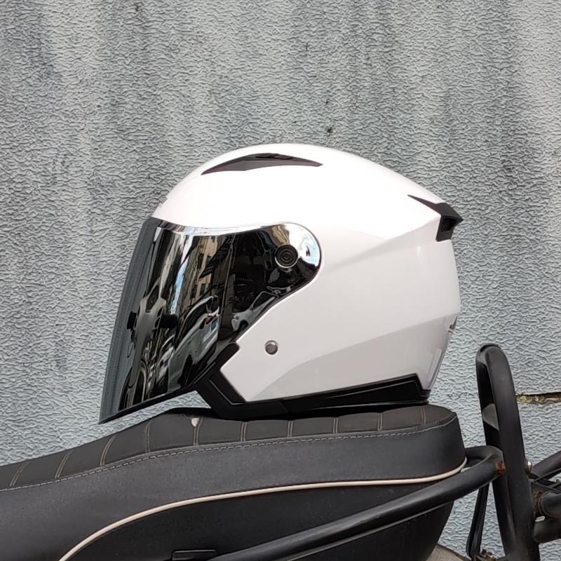 Мотоциклетный шлем, мужской и женский, всесезонный, capacete para motocicleta cascos para moto, с двойными линзами