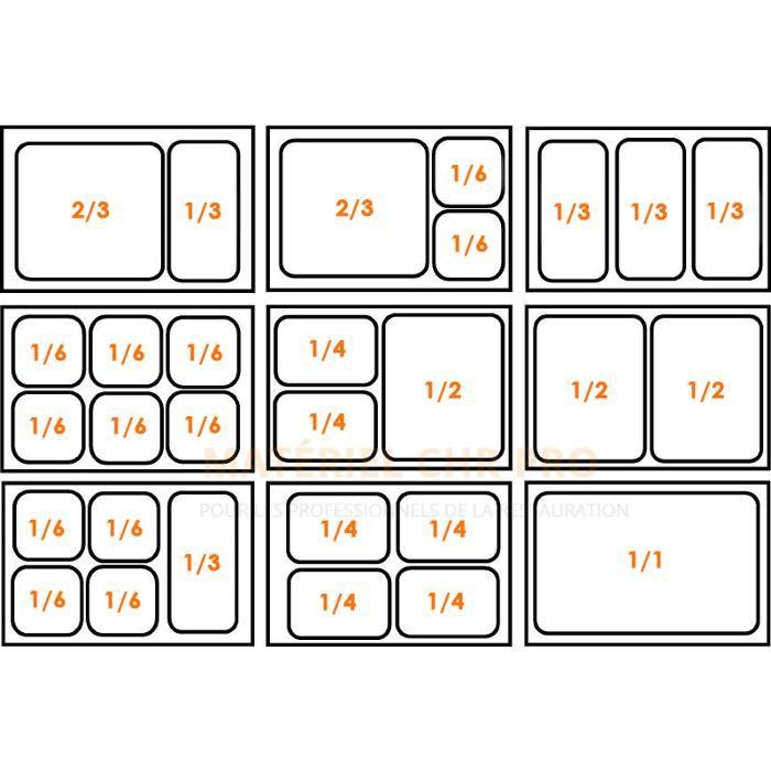 Водяная баня из нержавеющей стали GN 1/1 со сливным краном - Casselin - 1200 Вт - Серая