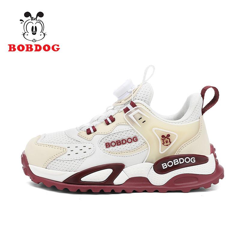Babu Bean Boys Velvet Cotton Shoes Children's New Leather Casual Running Shoes Autumn and Winter Dad Shoes Sports Shoes Light