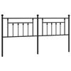 Tête de lit - MAISON EXCLUSIVE - Tubes ronds - Acier enduit de poudre - Noir - 193 cm