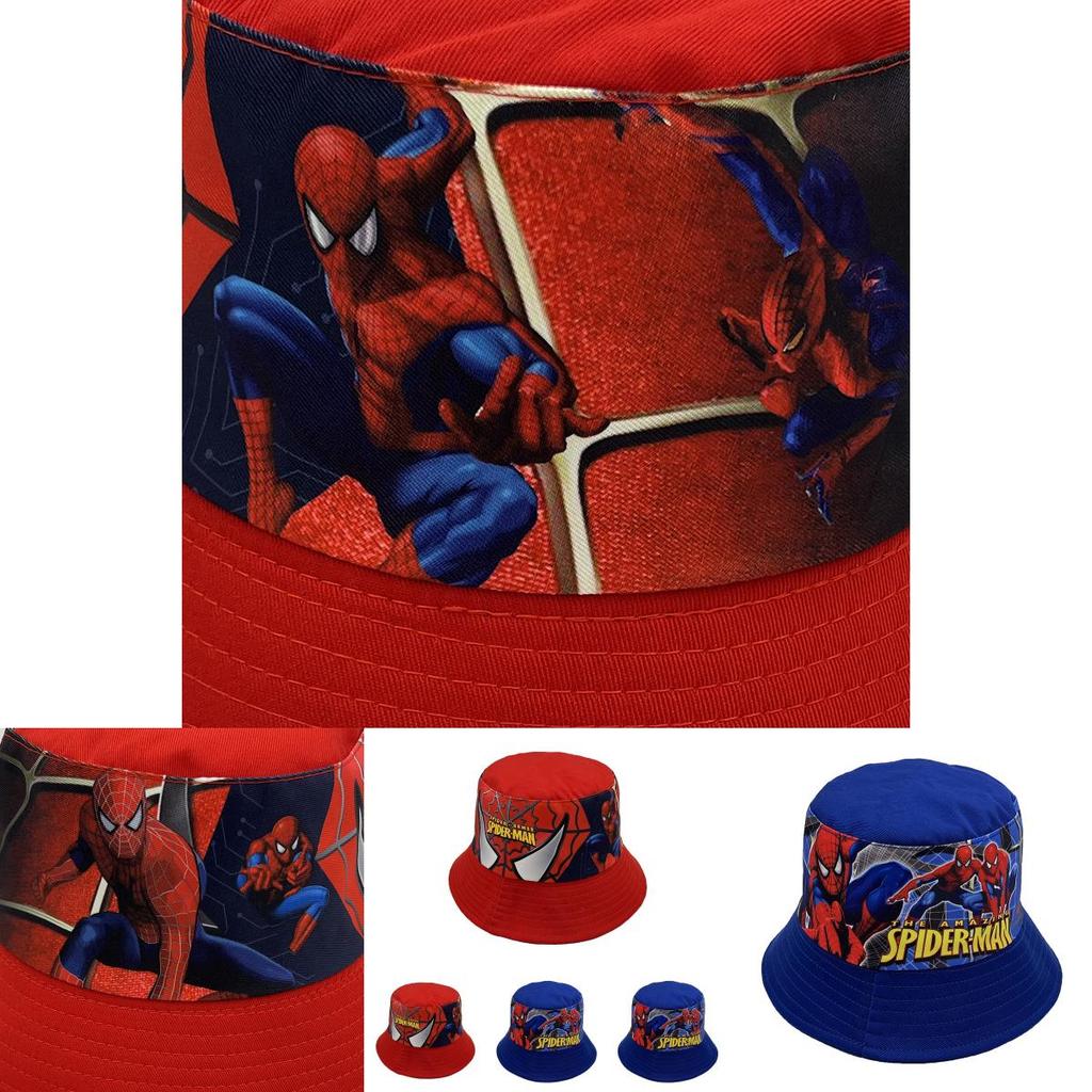 Spider Man Childrens Sun Hat With Wide Brim And Breathable Cotton For Summer