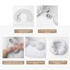 Soft Flocking Inflatable Pillow Portable Cervical Support Cushion Napping Neck Headrest  Car Nap