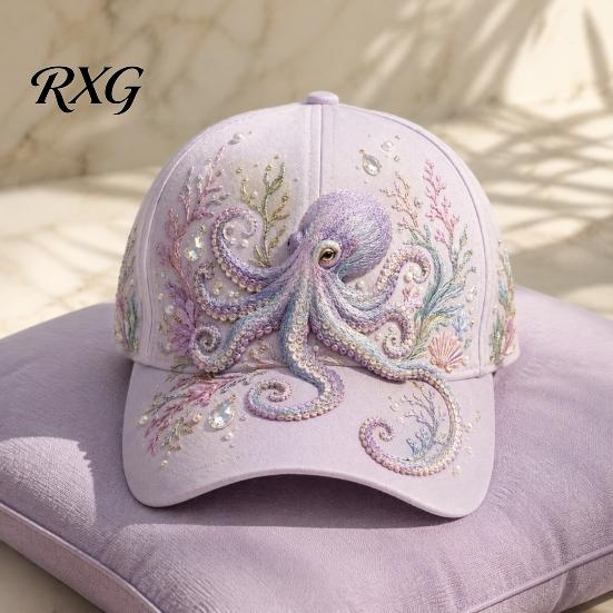 Turtle Whale Jellyfish Pattern Cap Ocean Creatures Baseball Cap, Adjustable Sun Hat with Sea Curved Brim Animal Patterns, Trucker for Men And
