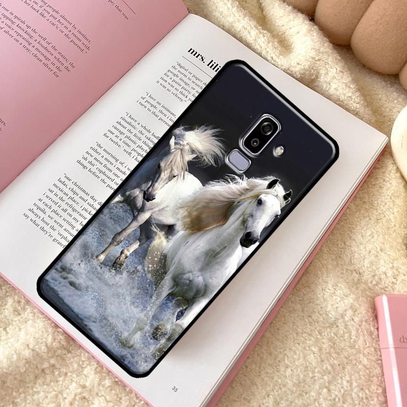 Чехол-бампер с изображением бегущих лошадей для Samsung Galaxy J7 J5 J3 2016 J1 A3 A5 2017 A6 A8 J4 J6 Plus A9 2018