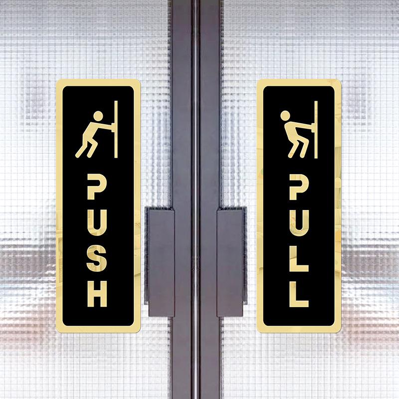 3D Embossed Self-Adhesive Acrylic Door Sign for Offices, Departments, or Toilets