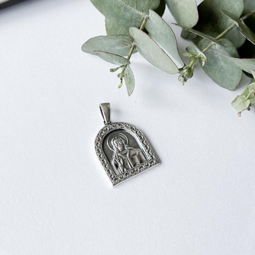 Серебряная подвеска без камней (2156154)