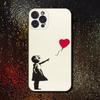 Чехол для телефона Street Art Banksy Graffiti для iPhone 17,16,15,14,13,12,11 Plus,Pro Max,XS,X,XR,SE,Mini,8,7, Мягкий силиконовый черный чехол