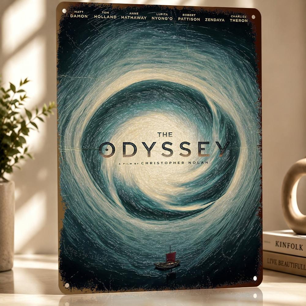 The Odyssey Personalized D Textured Metal Poster Wall Art Vintage Tin Signs for Luxury Decoration Home Decor Accessories Room