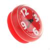 Цифровая наклейка для душа в ванной комнате с присоской, настенные часы, самоцвет - красный