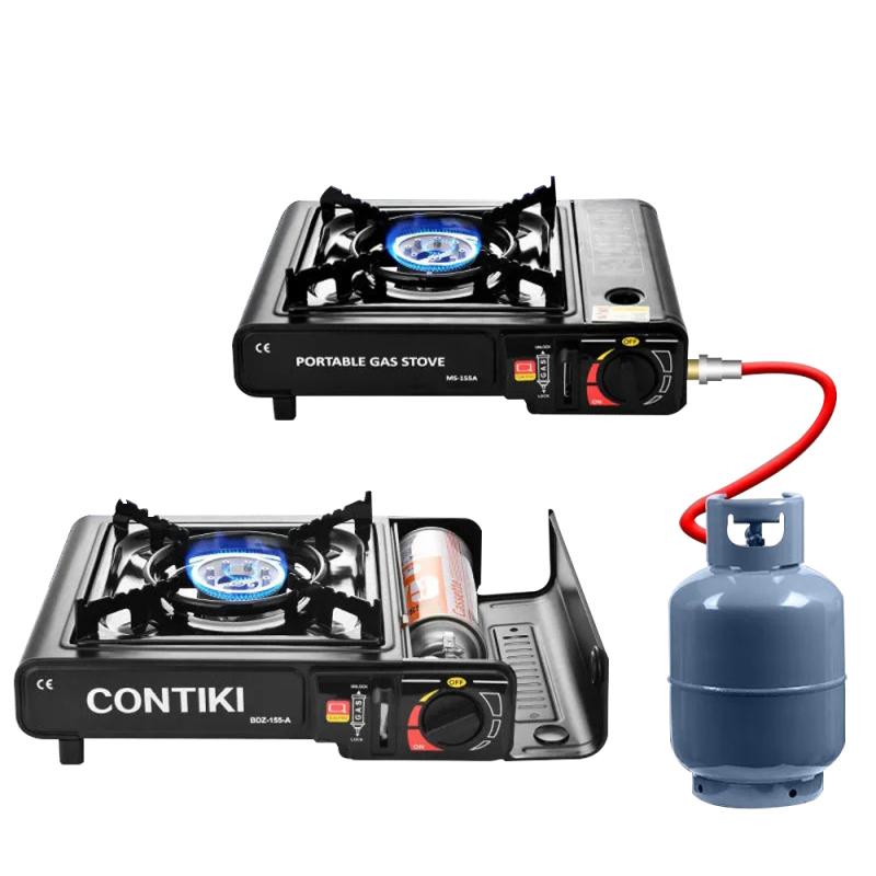 Уличная портативная печь с регулируемым огнем 2900 Вт, легкая плита, кухонное оборудование для кемпинга, барбекю, горячий горшок