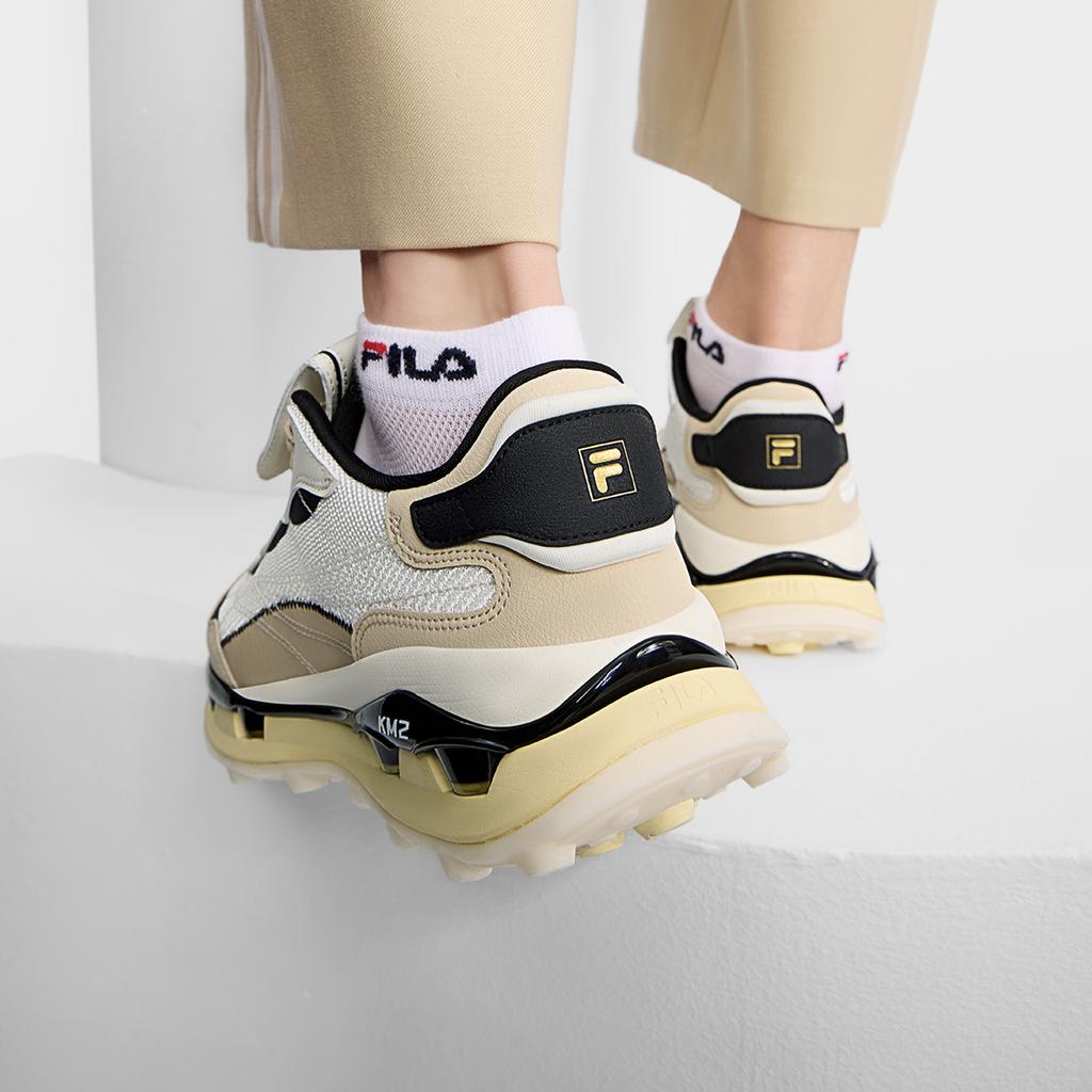 New FILA KM2 Low Top Casual Shoes Men's Early Snow/Beige Yellow F12M433105FPB