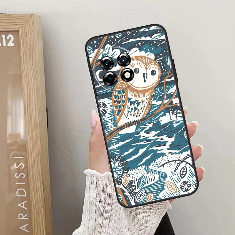 Милый Мультяшный Чехол Сова Для OnePlus Nord 5 CE 3 4 Lite N20 N30 OnePlus 13T 13R 12R 10T 10R 10 11 12 13 15 Обложка