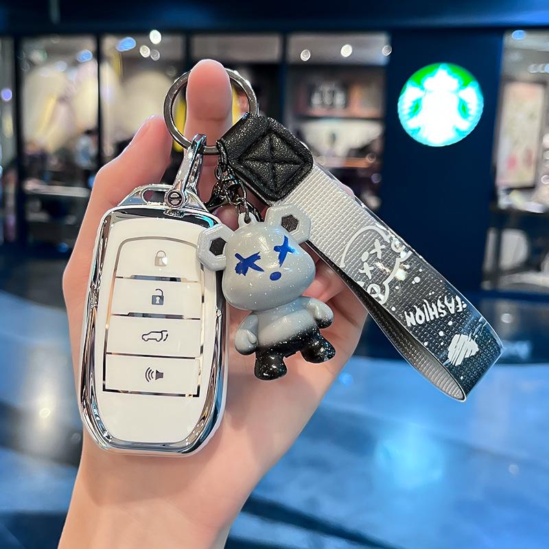 Чехол для ключа Toyota, совместимый с Camry, Avalon, Highlander, RAV4, Rongfang, Levin, Prado