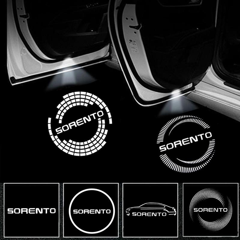 AANE1 Accessories For KIA Sorento UM (3th Gen) Prime 2015 2016 2017 2018 2019 2020 LED Car Door Projector Ghost Shadow Welcome Light