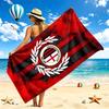 Пляжное полотенце AC Milan Быстросохнущее Мягкая микрофибра Устойчивое к песку Большое полотенце-кабана для бассейна Подарок для путешествий