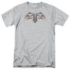Batman V Superman Tech Bat Logo Mens T Shirt Athletic Heather Officially License