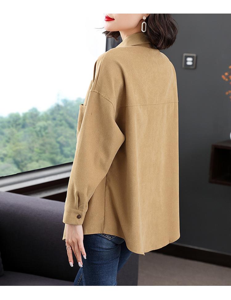 Elegant Ladies Shirts Mom Temperament Casual Petite Shirt Women's Fall Large Size Loose Foreign-style Fashion Shirt Blouse Personalized Clothes