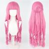 2 Styles Perona Cosplay Wig Anime Long Pink Curl With Ponytails Heat Resistant Synthetic Hair Cosplay Costume Wigs + Wig Cap