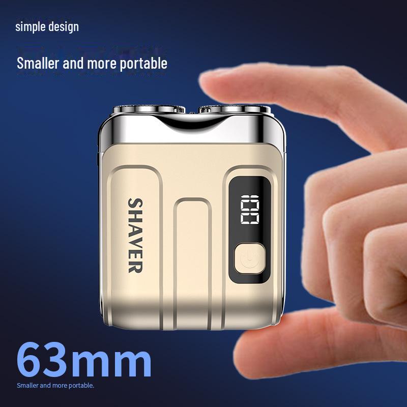 Compact Silent Electric Travel Razor for Men