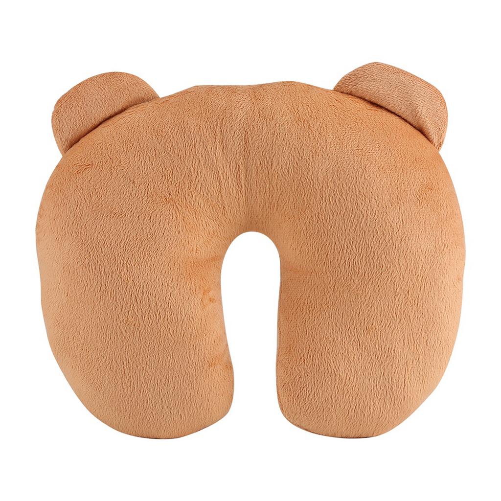 Подушка для шеи из полипропилена и хлопка в виде животного, мягкая, U-образная, подголовник для автомобиля, игрушка-подушка в виде тигра