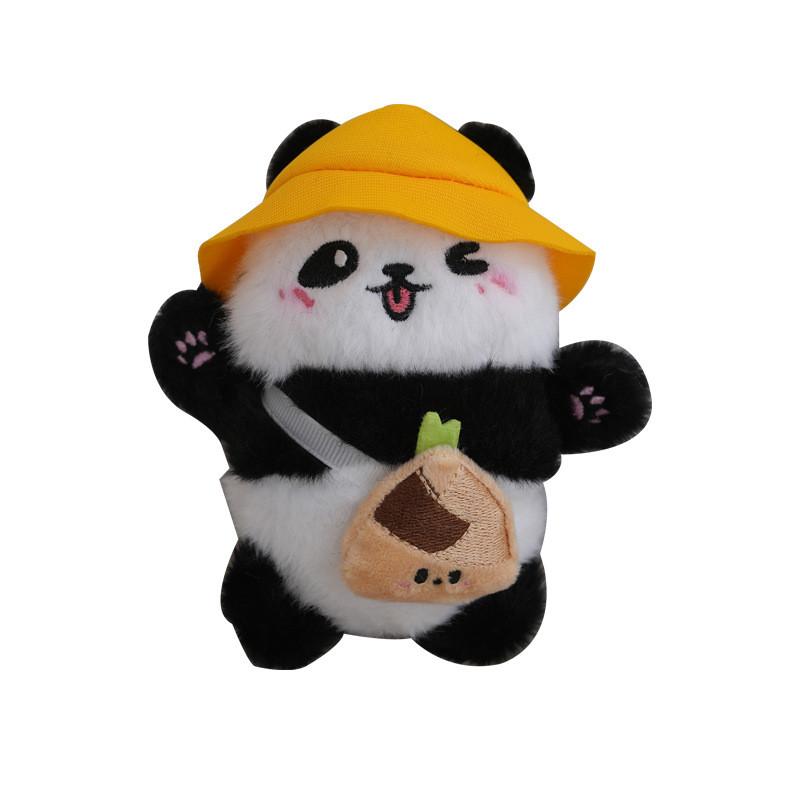 Delightful Mini Plush Panda Keychain Doll Cuddly Stuffed Animal Pendant