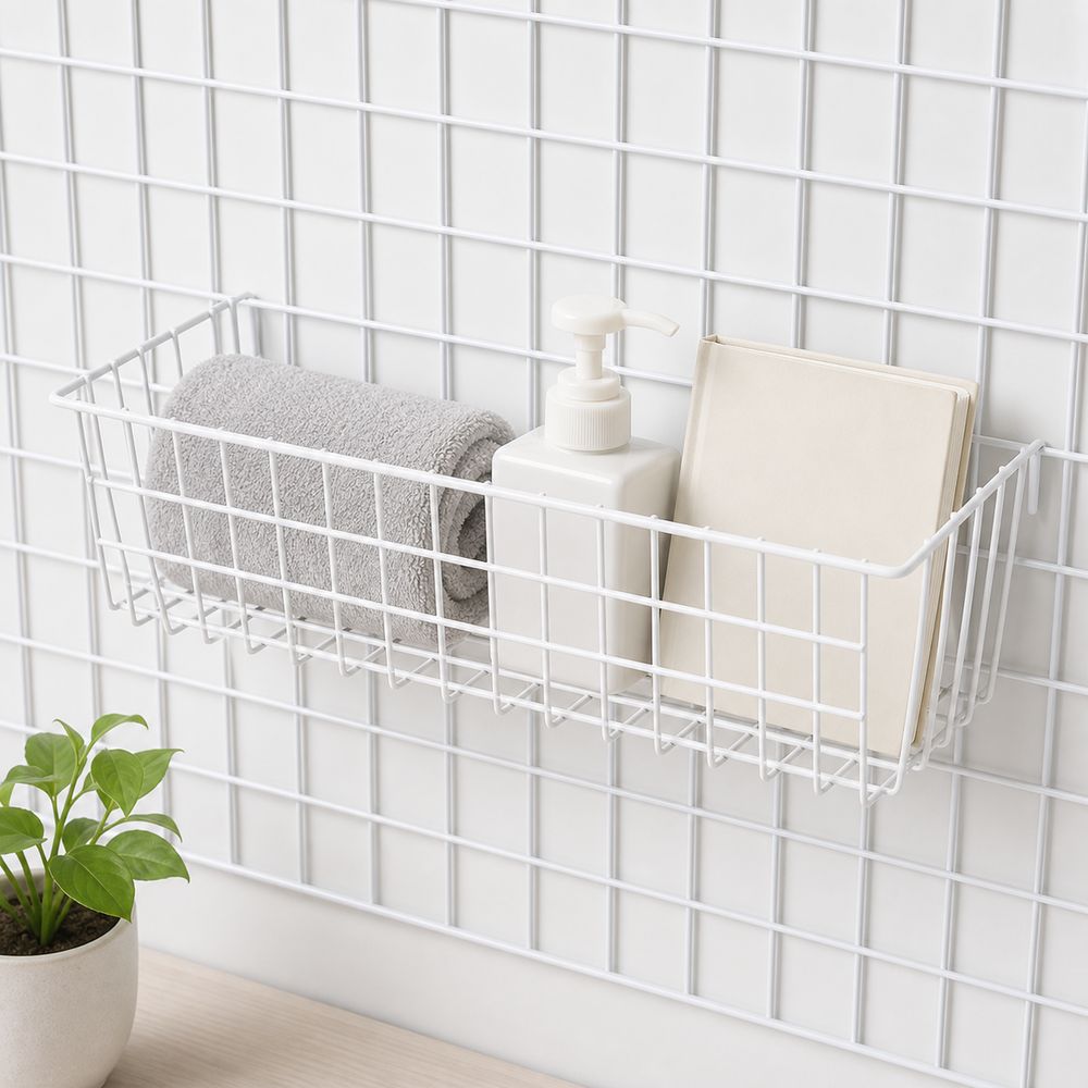 Strong Load Bearing Grid hanging basket Hanging Hook Grocery rack Grid Panel Accessories