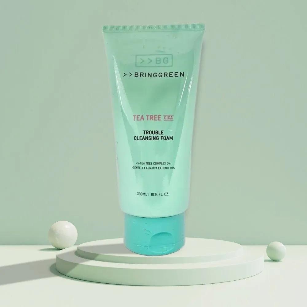 BRINGGREEN Очищающая пенка Tea Tree Cica Trouble 300 мл