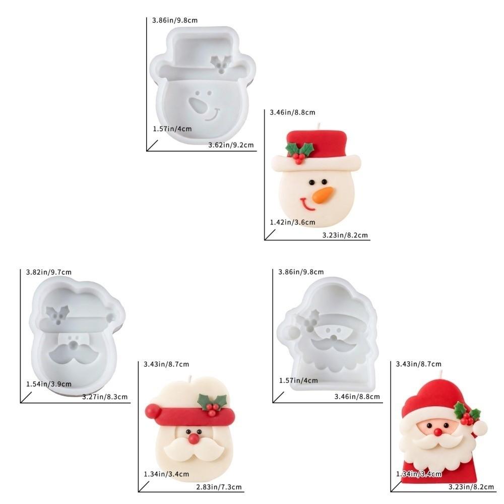 DIY Christmas Ornament Mold Multi-purpose Epoxy Resin Plaster Mold Candle Wax Mold Gift Making