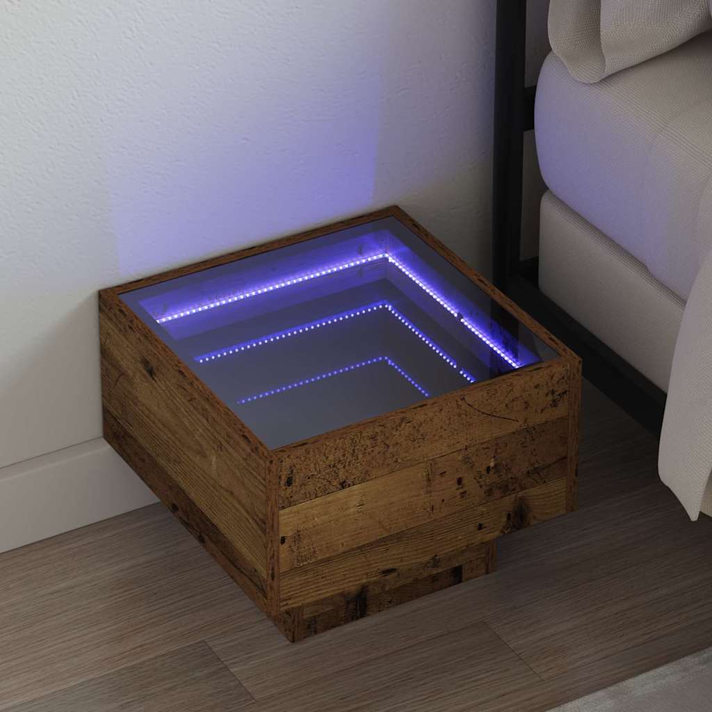 Coffee Table Reclaimed Wood Look 40 x 40 x 30 cm Engineered Wood