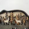 Eco-friendly Compact Craved Creative Forest Elk Ornament Crafts Wooden Elk Ornament